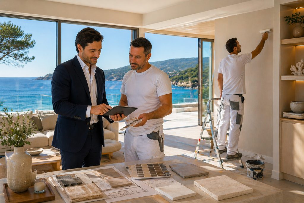 Emy Conciergerie privée Luxe service travaux décoration villa bord de mer